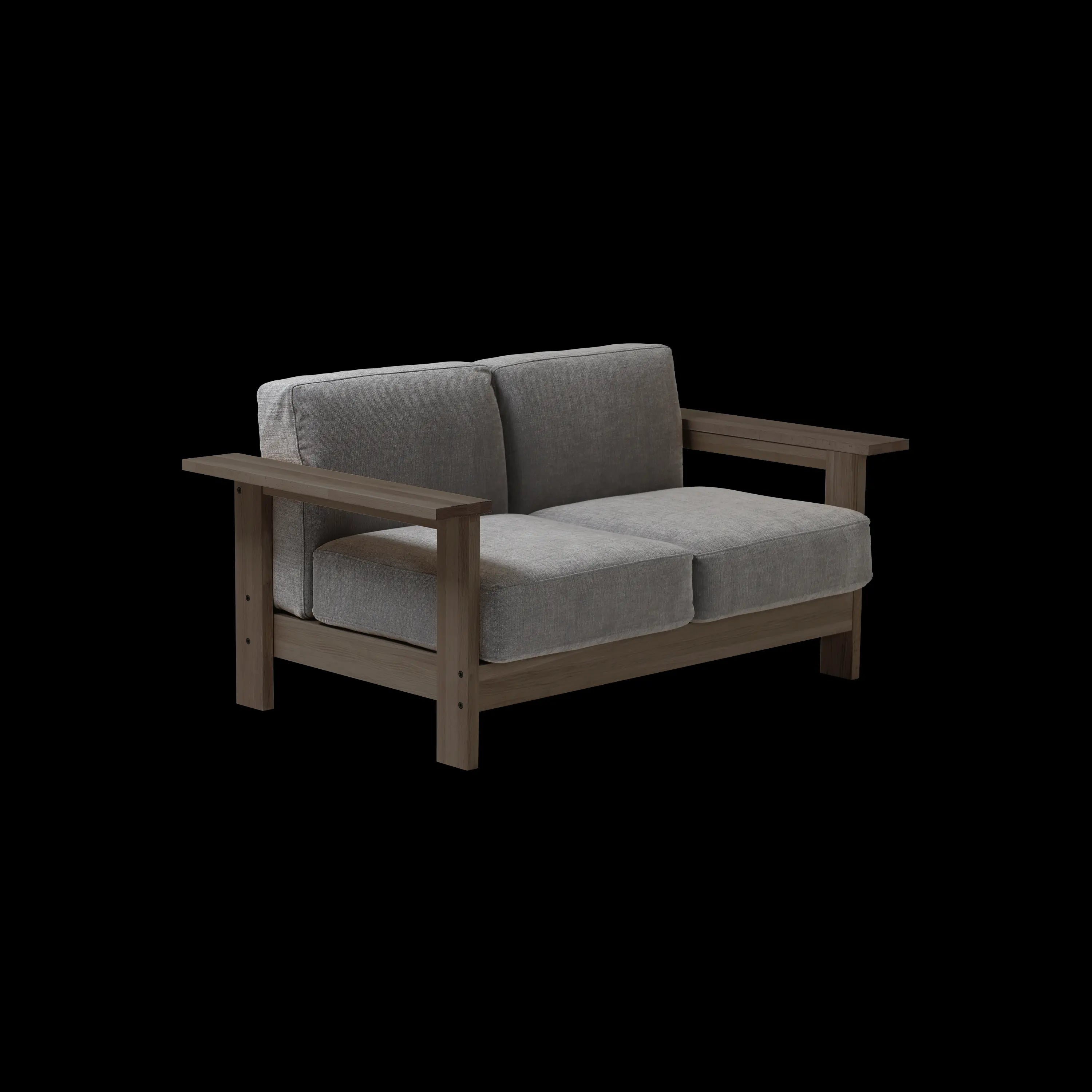 Wooden Sofa Living Set (KOBO SOFA 2P MP + TONBO TABLE MP)